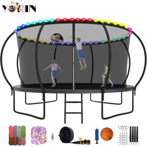 YORIN Trampoline for 7-8 Kids, 14 FT Trampoline for Adults