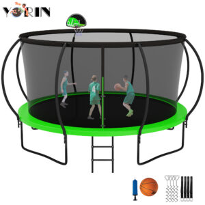 YORIN Trampoline, 12FT 14FT Trampoline for Adults and Kids, ASTM Approved