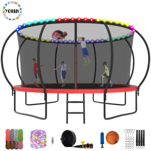 YORIN Trampoline for 5-6 Kids, 12 FT Trampoline for Adults