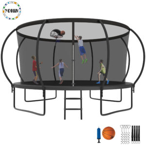YORIN Trampoline for 7-8 Kids, 14 FT Trampoline for Adults