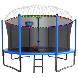 YORIN Trampoline, 1200LBS 12FT 14FT Trampoline for 6-7 Kids