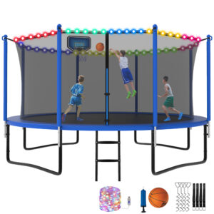 YORIN Trampoline, 1200LBS 12FT 14FT Trampoline for 6-7 Kids
