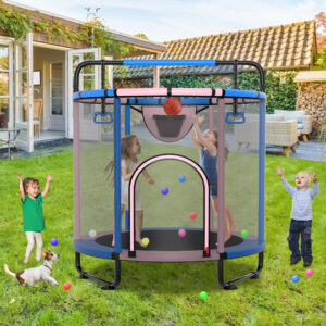 YORIN Trampoline for Kids, 60'' Mini Trampoline for Toddlers with Swing