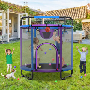 YORIN Trampoline for Kids, 60'' Mini Trampoline for Toddlers with Swing