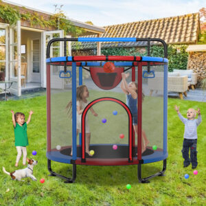 YORIN Trampoline for Kids, 60'' Mini Trampoline for Toddlers with Swing