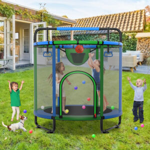 YORIN Trampoline for Kids, 60'' Mini Trampoline for Toddlers with Swing