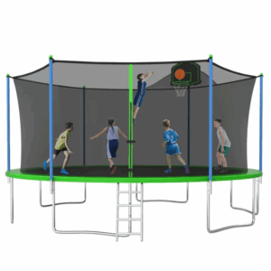 YORIN 16FT Trampoline with Enclosure Net for Adults 8-10 Kids