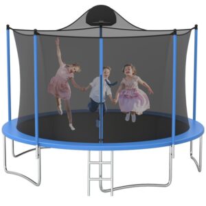 YORIN Trampoline, 12 FT Trampoline for Adults Kids with Enclosure Net
