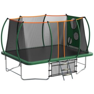 YORIN 8FT x 14FT Rectangular Trampoline, 1760LBS Recreational Trampolines