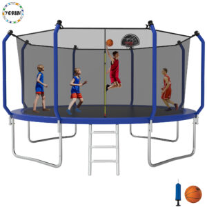 YORIN Trampoline, 14FT 8FT 10FT 12FT Trampoline for 2-3 Kids