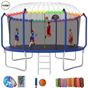 YORIN Trampoline, 14FT 8FT 10FT 12FT Trampoline for 2-3 Kids