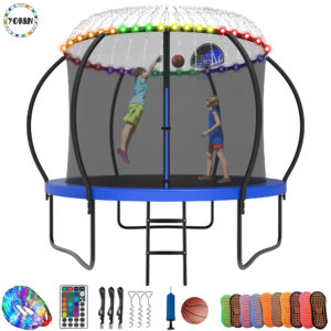 YORIN Trampoline, 8FT 10FT 12FT 14FT 15FT 16FT Trampoline with Enclosure Net