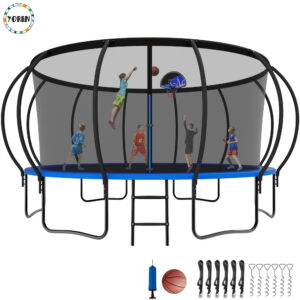 YORIN Trampoline, 16FT Trampoline with Enclosure Net