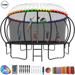 YORIN Trampoline, 16FT Trampoline with Enclosure Net