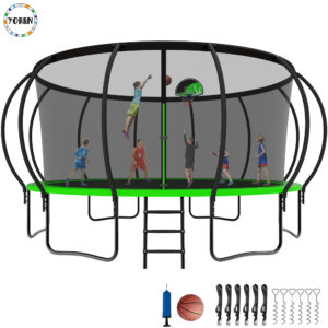 YORIN Trampoline, 16FT Trampoline with Enclosure Net