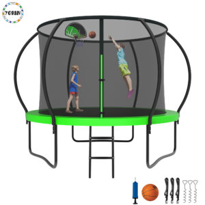 YORIN Trampoline for 2-3 Kids, 8FT Trampoline for Adults with Enclosure Net