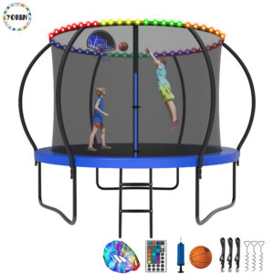 YORIN Trampoline for 2-3 Kids, 8FT Trampoline for Adults with Enclosure Net