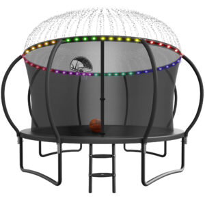 YORIN Trampoline, 12 FT Trampoline for 5-6 Kids Adults with Enclosure Net