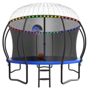 YORIN Trampoline, 14 FT Trampoline for 7-8 Kids Adults with Enclosure Net
