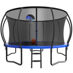 YORIN Trampoline, 14 FT Trampoline for 7-8 Kids Adults with Enclosure Net,