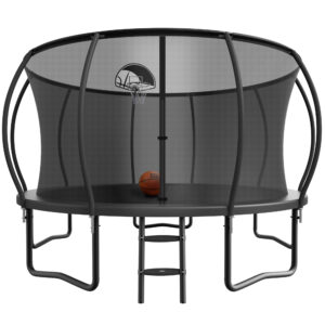 YORIN Trampoline, 14 FT Trampoline for 7-8 Kids Adults with Enclosure Net