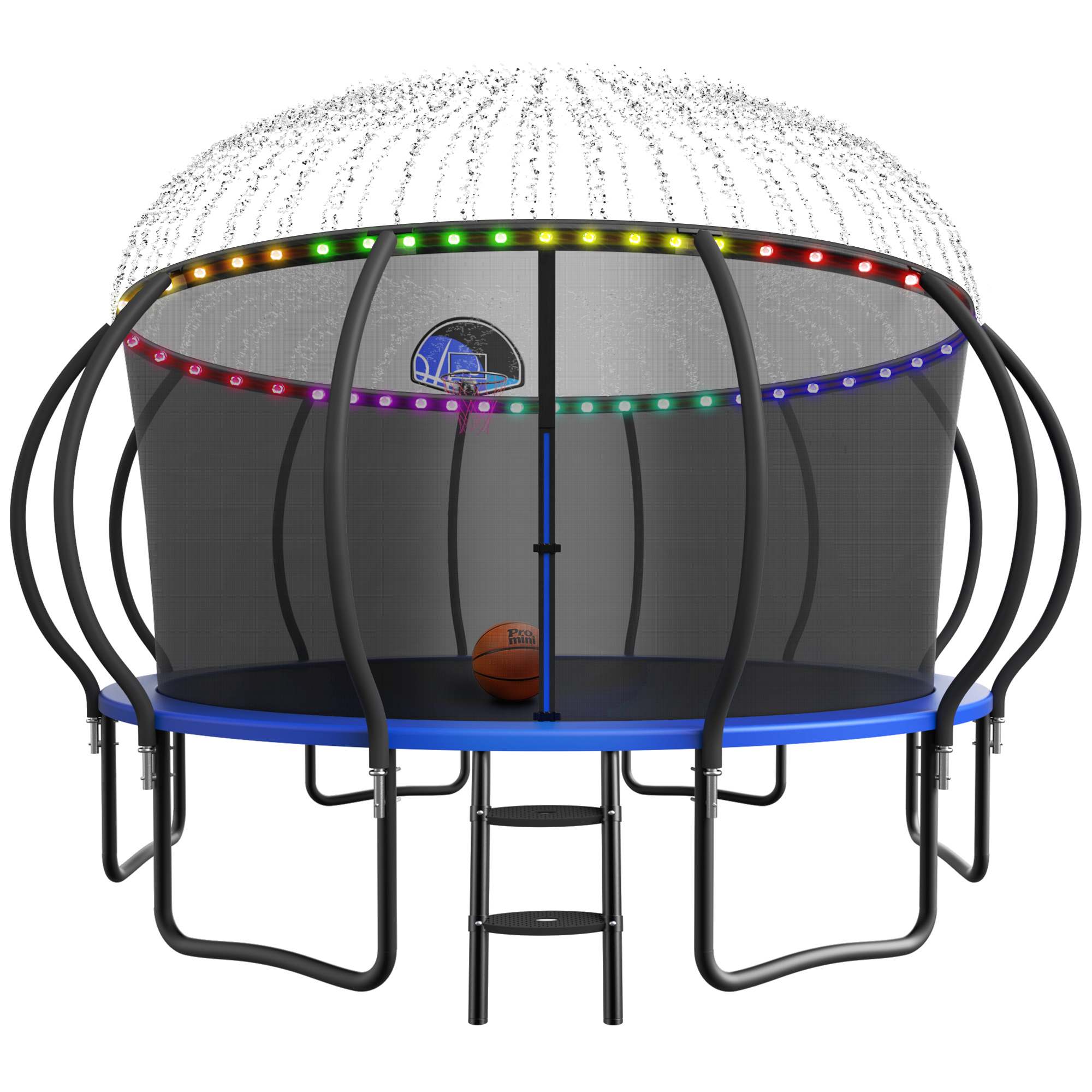 YORIN Trampoline, 15 FT Trampoline for 8-9 Kids Adults with Enclosure Net