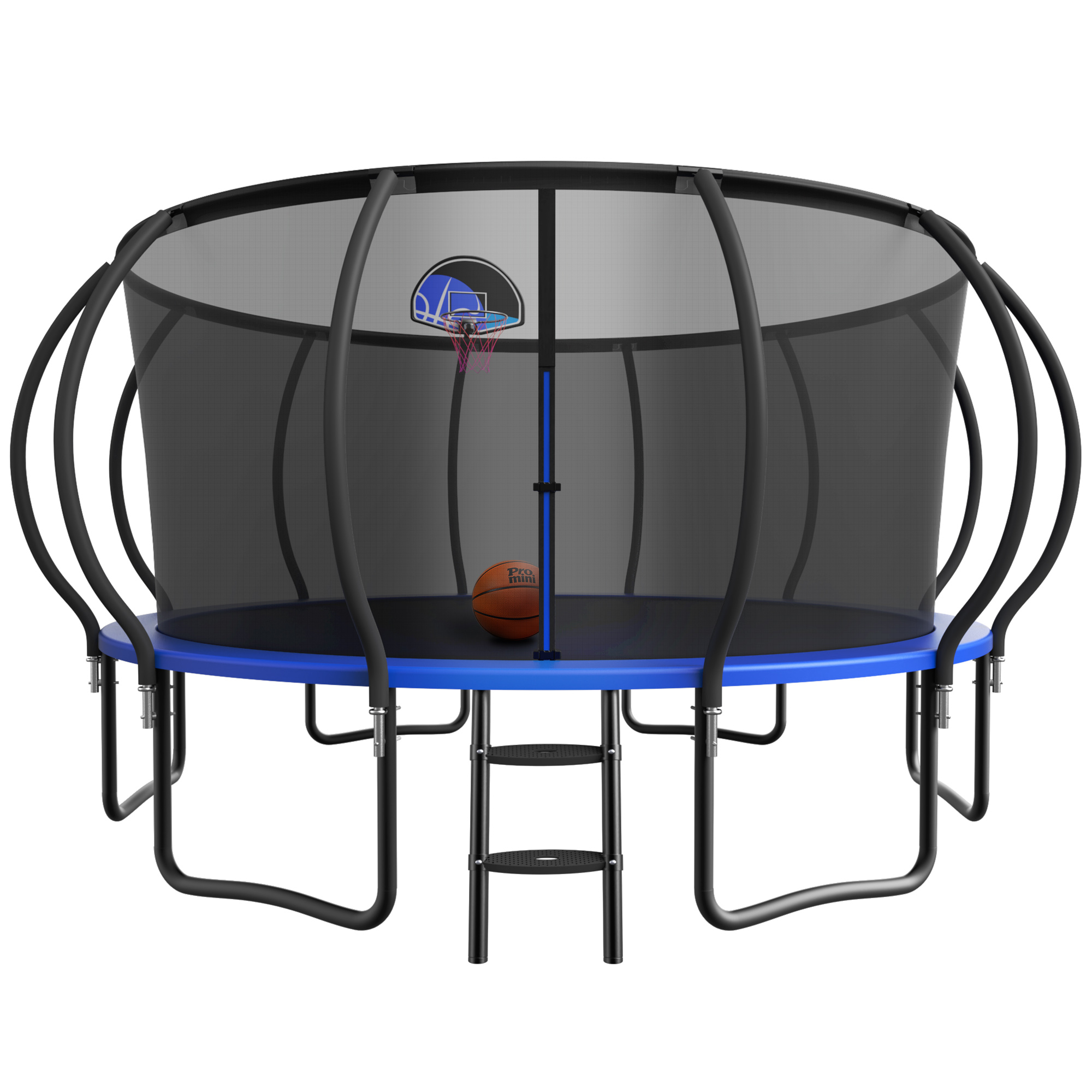 YORIN Trampoline, 15 FT Trampoline for 8-9 Kids Adults with Enclosure Net