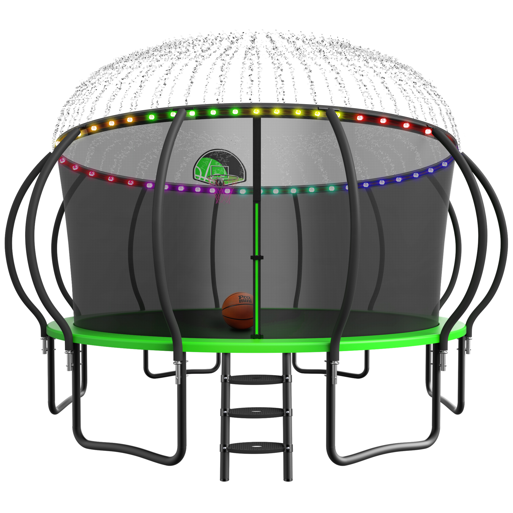 YORIN Trampoline, 16 FT Trampoline for 10 Kids Adults with Enclosure Net