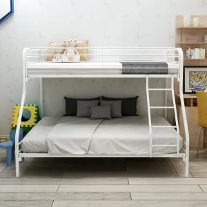 YORIN Metal Bunk Bed, Twin over Full Bunk Bed for Kids Adults