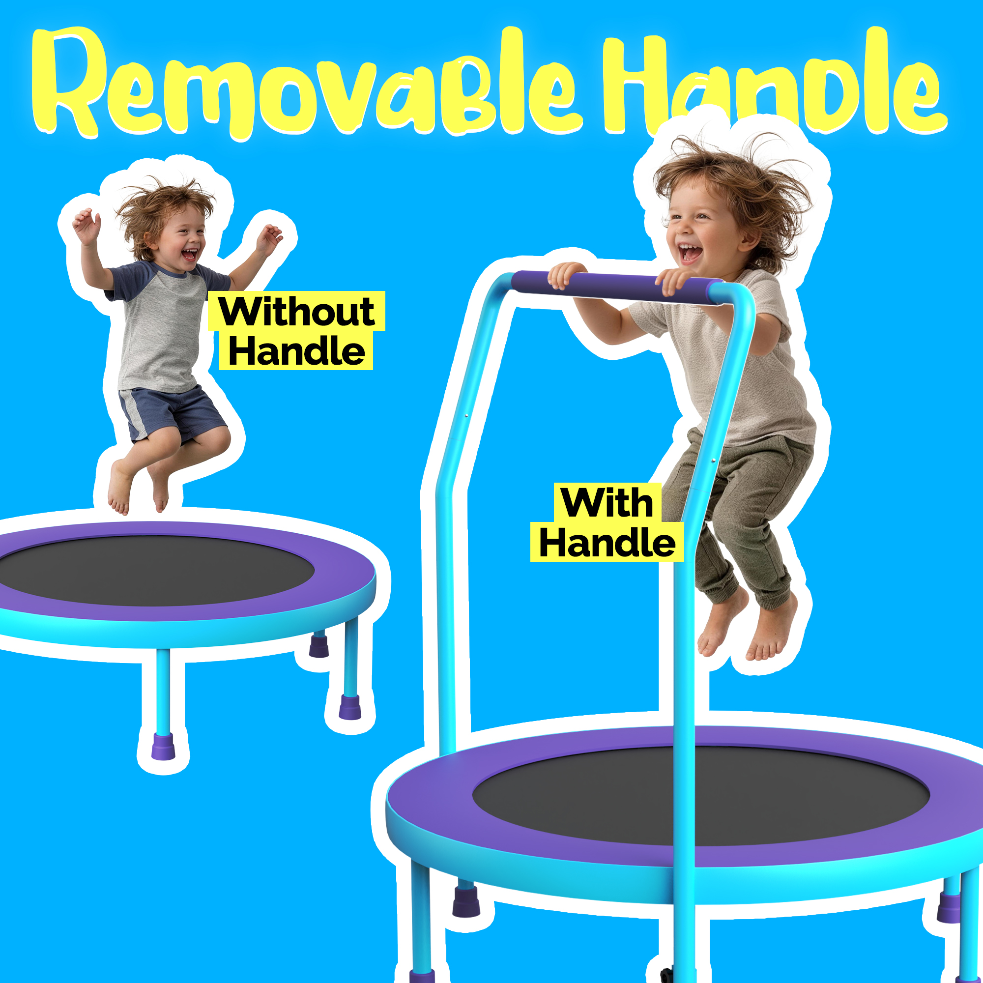 YORIN 36" Trampoline for Kids, 3FT Mini Toddler Trampoline - Image 6