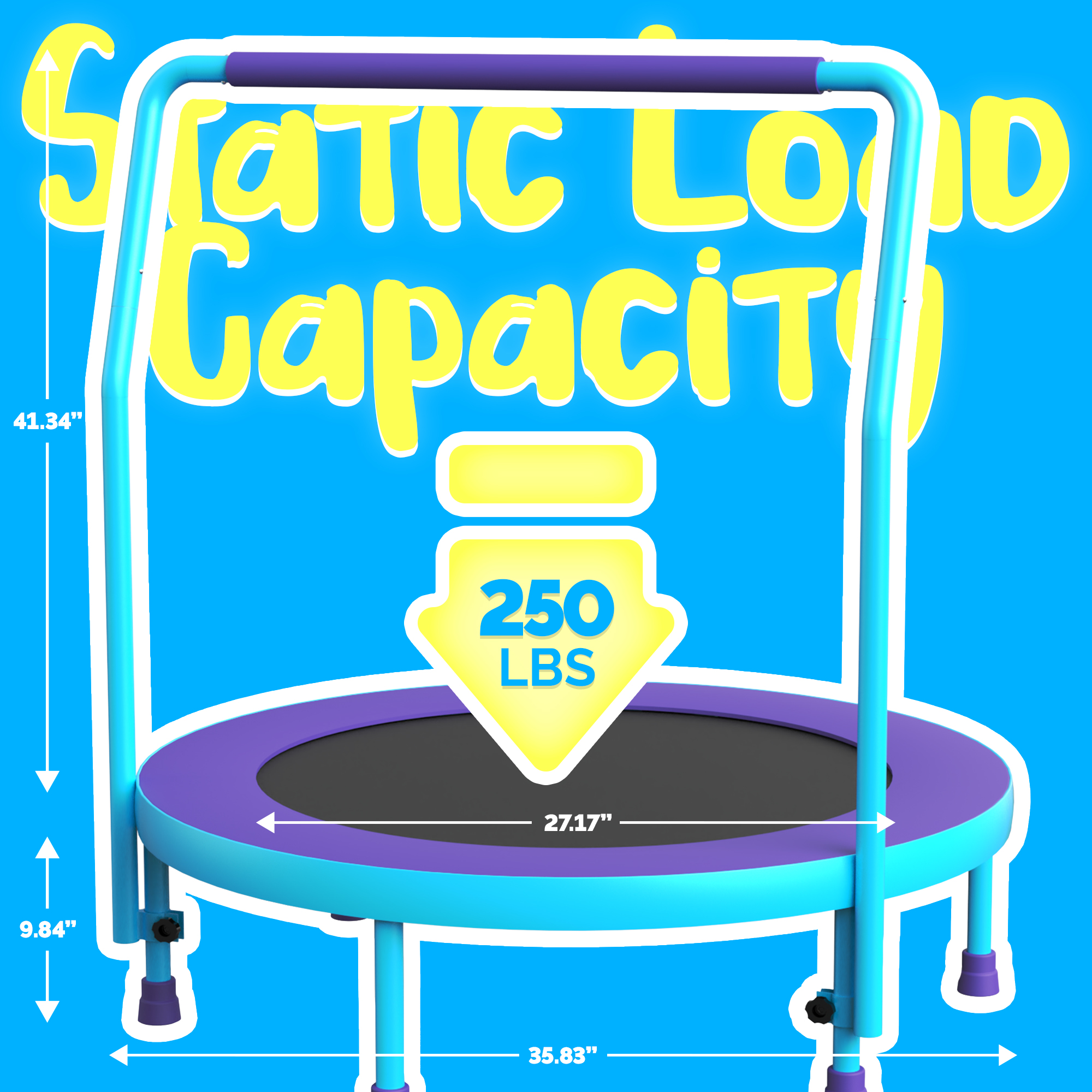 YORIN 36" Trampoline for Kids, 3FT Mini Toddler Trampoline - Image 8