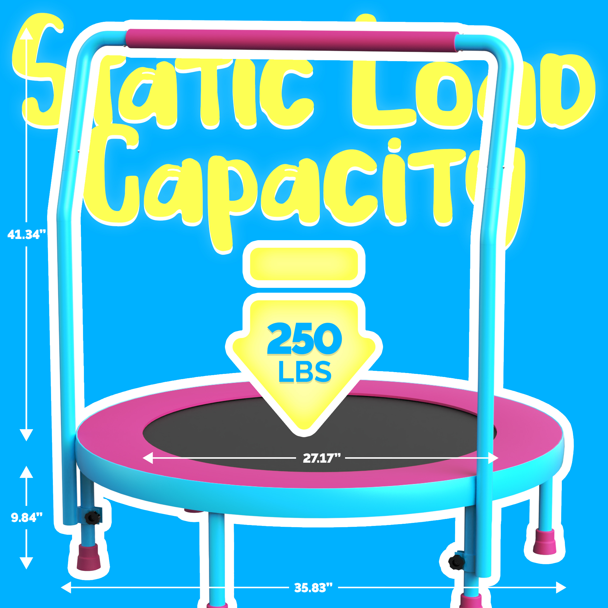 YORIN 36" Trampoline for Kids, 3FT Mini Toddler Trampoline - Image 8