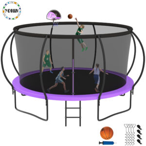 YORIN Trampoline, 14 FT Trampoline for 7-8 Kids Adults with Enclosure Net