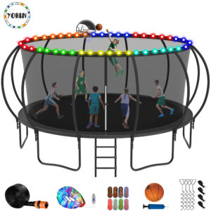 YORIN Trampoline, 16 FT Trampoline for 10 Kids Adults with Enclosure Net