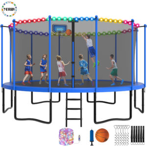 YORIN Trampoline with Trampoline Light, 1500LBS
