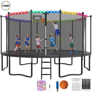 YORIN Trampoline with Trampoline Light, 1500LBS