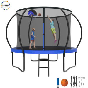 YORIN Trampoline, 10FT Trampoline with Enclosure Net