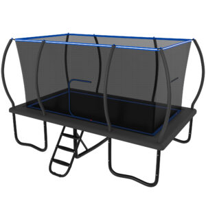 YORIN Rectangle Trampoline for Kids Adults, 8FT x 14FT Rectangular Heavy-Duty 1760LBS Outdoor Trampoline