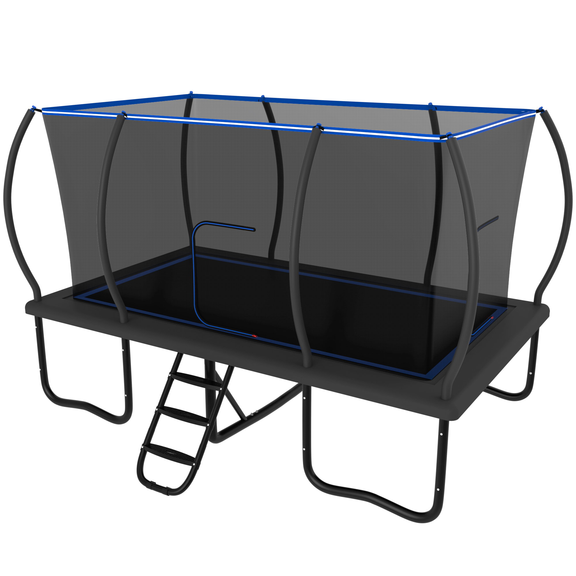 YORIN Rectangle Trampoline for Kids Adults, 8FT x 14FT Rectangular Heavy-Duty 1760LBS Outdoor Trampoline