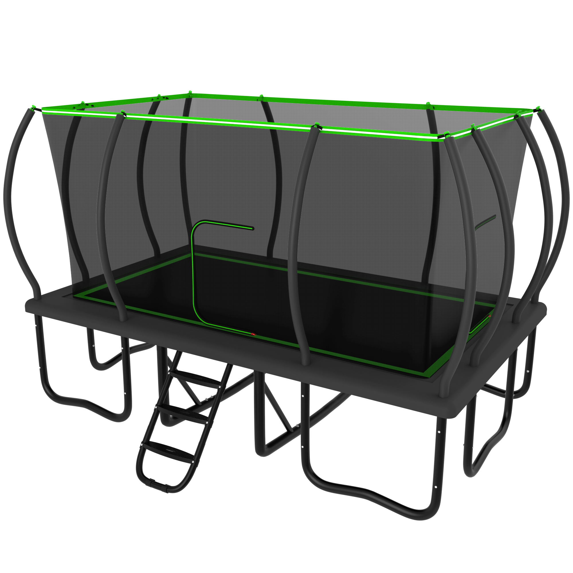 YORIN Trampoline, 10FT x 17FT Rectangular Trampoline for Kids Adults, 2000LBS Recreational Large Trampolines