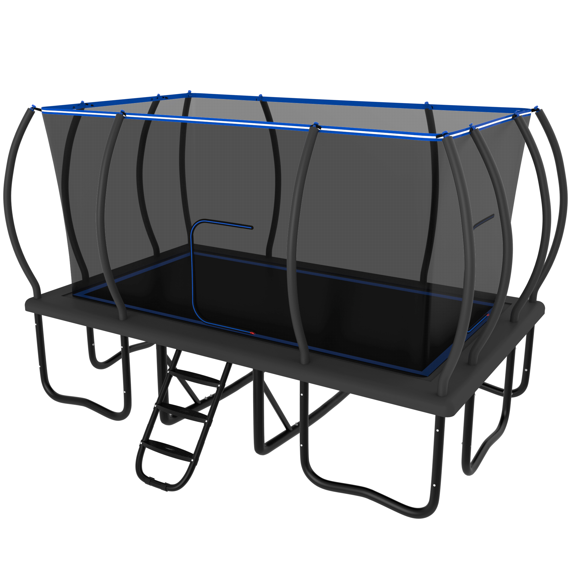 YORIN Trampoline, 10FT x 17FT Rectangular Trampoline for Kids Adults, 2000LBS Recreational Large Trampolines